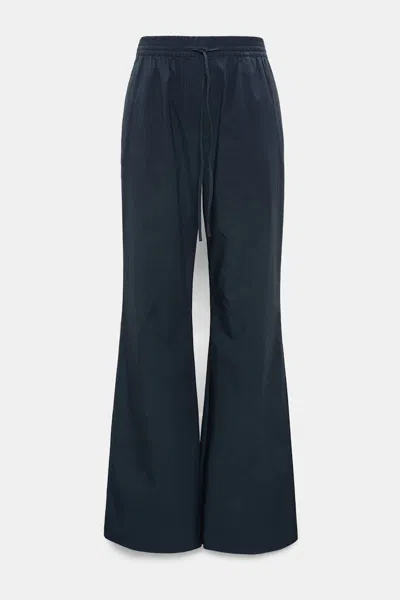 Dorothee Schumacher Cotton-poplin Pants In Blue