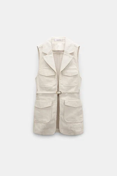 Dorothee Schumacher Cotton-linen Vest In White