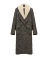 Dorothee Schumacher Wool-mix Coat With Removable Faux Fur Collar In Gray
