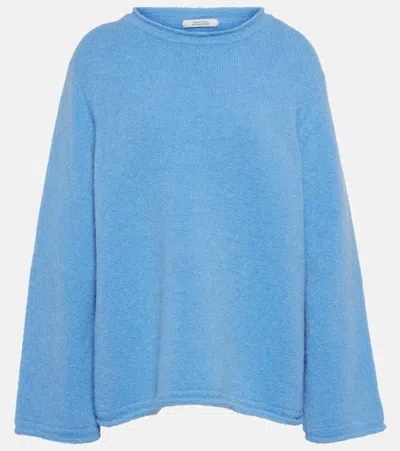 Dorothee Schumacher Cozy Comfort Alpaca-blend Sweater In Blue