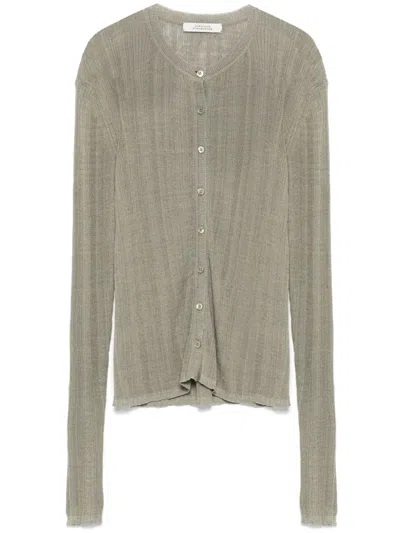 Dorothee Schumacher Crew-neck Cardigan In Green