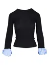 Dorothee Schumacher Chic Knit Sweater In Black