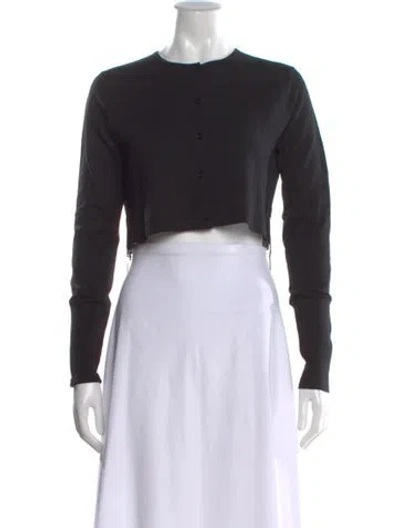 Pre-owned Dorothee Schumacher Crew Neck Sweater In Black