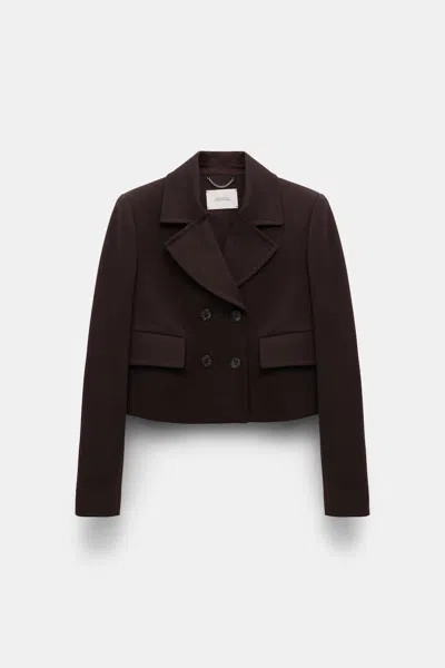 DOROTHEE SCHUMACHER CROPPED BLAZER IN PUNTO MILANO