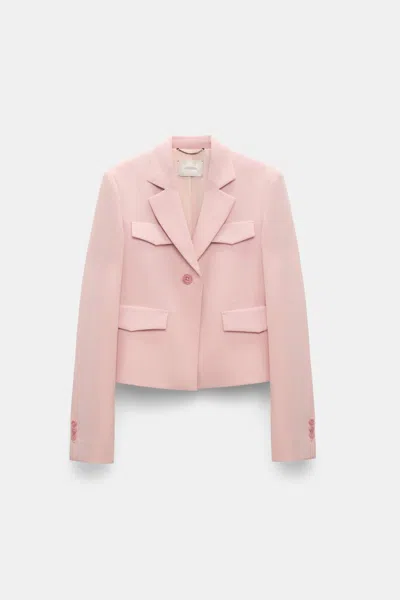 Dorothee Schumacher Cropped Blazer In Light Pink