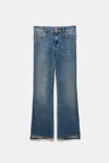 Dorothee Schumacher Cropped Flared Jeans In Blau