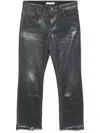 Dorothee Schumacher Cropped Flared Jeans In Grey