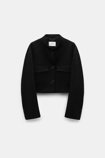 DOROTHEE SCHUMACHER CROPPED JACKET IN PUNTO MILANO