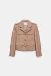 Dorothee Schumacher Cropped Lambskin Jacket