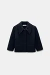 Dorothee Schumacher Cropped Merino-cashmere Knit Jacket