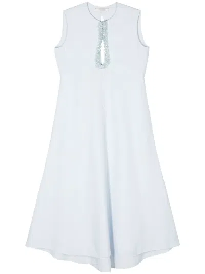 Dorothee Schumacher Crystal-embellished Dress In Blue