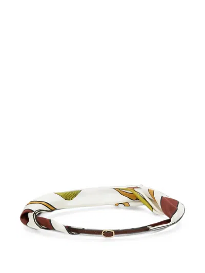 Dorothee Schumacher Cuoio Softness Scarf-detail Buckle-fastening Belt In Multi
