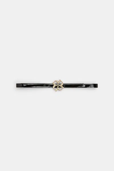 Dorothee Schumacher D-rose Buckle Belt In Black