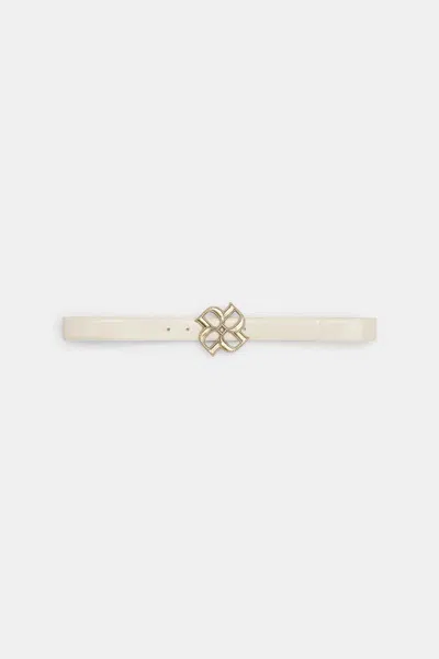 Dorothee Schumacher D-rose Buckle Belt In White