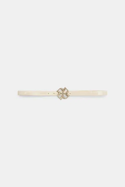 Dorothee Schumacher D-rose Buckle Belt In White