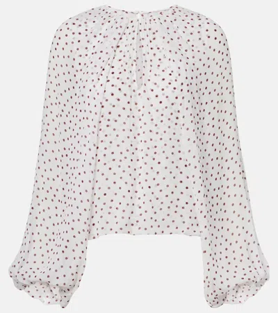 Dorothee Schumacher Dancing Dots Blouse In White