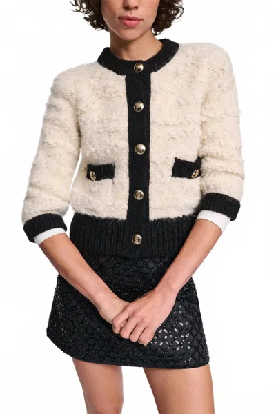 Dorothee Schumacher Delightful Sparkle Cardigan In Cream In Neutral
