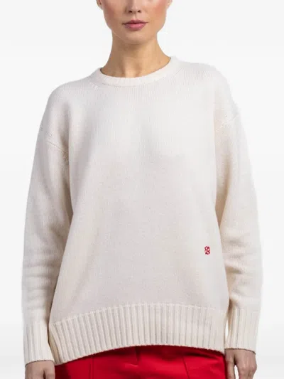 Dorothee Schumacher Detail-embroidered Sweater In Neutral