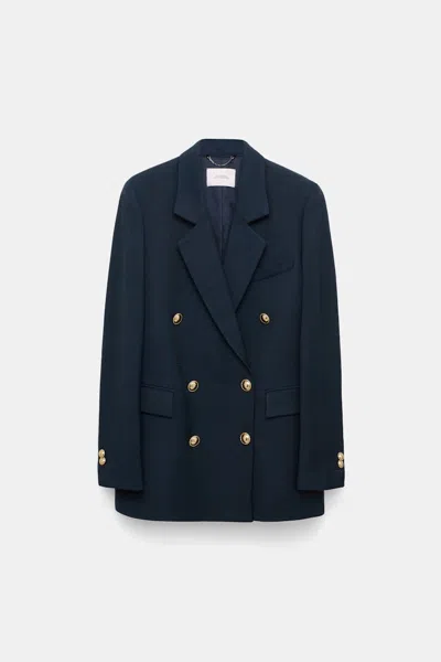 Dorothee Schumacher Double-breasted Blazer In Blue