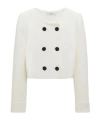 Dorothee Schumacher Sharp Ambition Wool-blend Jacket In White