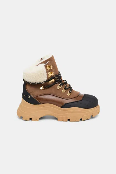 Dorothee Schumacher Duck Boots With Sheepskin Lining In Brown