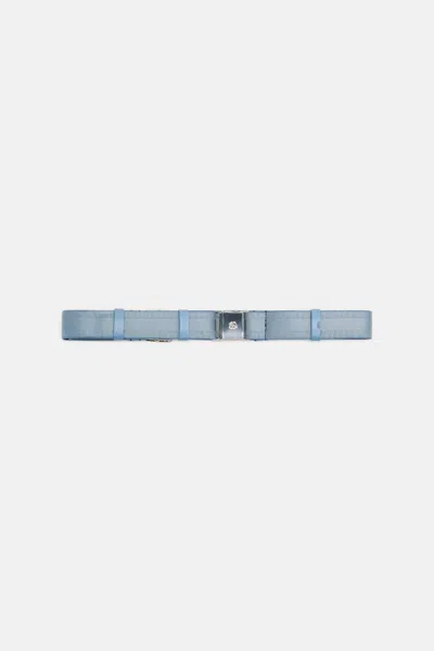 Dorothee Schumacher Elastic Belt With Leather Detailing In Blue
