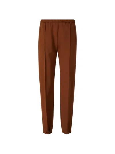 Dorothee Schumacher Elasticated-waistband Track Pants In Brown
