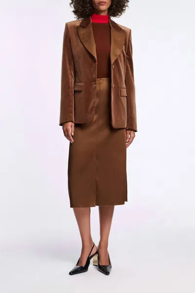 Dorothee Schumacher Elegance Softness Jacket In Terra In Brown