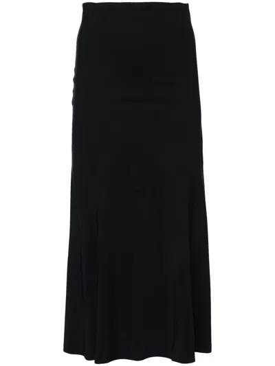Dorothee Schumacher Elegant Comfort Midi Skirt In Blue