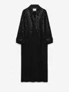 Dorothee Schumacher Sequin Embellished Coat In Punto Milano In Black