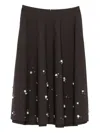 Dorothee Schumacher Embellished Midi Skirt In Black
