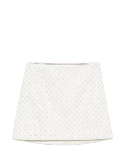 Dorothee Schumacher Sequin Embellished Mini-skirt In Duchesse In Neutral