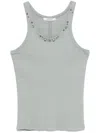 Dorothee Schumacher Embellished Tank Top In Green