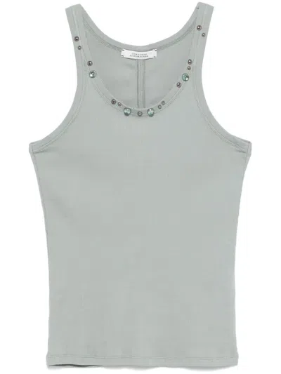 Dorothee Schumacher Embellished Tank Top In Green