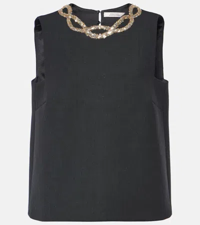 Dorothee Schumacher Embroidered Top In Black