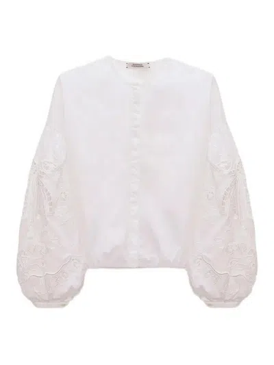 Dorothee Schumacher Embroidered Beauty Blouse In White