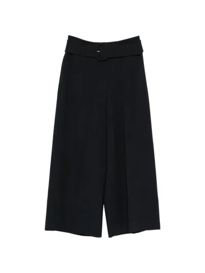 Dorothee Schumacher Emotional Essence Belted Trousers In Blue