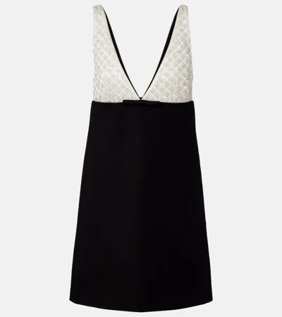 DOROTHEE SCHUMACHER EMOTIONAL ESSENCE BOW-DETAIL SEQUINED MINIDRESS