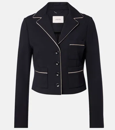 Dorothee Schumacher Emotional Essence Cropped Blazer In Black