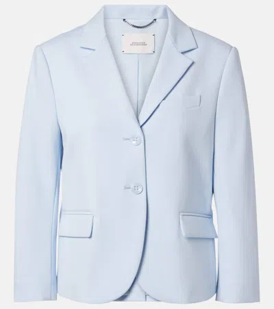 Dorothee Schumacher Emotional Essence Cropped Blazer In Blue