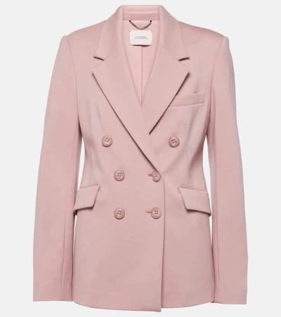 Dorothee Schumacher Emotional Essence Double-breasted Blazer In  Light Rose