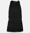 Dorothee Schumacher Emotional Essence Ii Fringed Jersey Top In Black