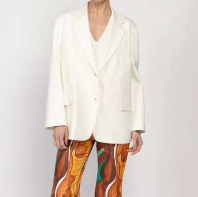Dorothee Schumacher Emotional Essence Jacket In Camelia White In Multi