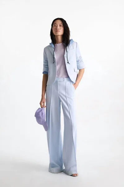 Dorothee Schumacher Emotional Essence Jacket In Ice Sky In Gray
