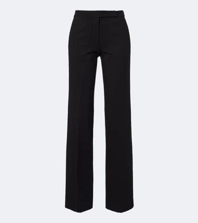 Dorothee Schumacher Emotional Essence Jersey Wide-leg Pants In Black