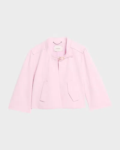 Dorothee Schumacher Emotional Essence Oversized Jersey Jacket In Pink