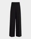 Dorothee Schumacher Emotional Essence Pintuck Wide-leg Pants In Black