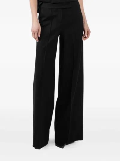 Dorothee Schumacher Emotional Essence Pleated Wide-leg Trousers In Black