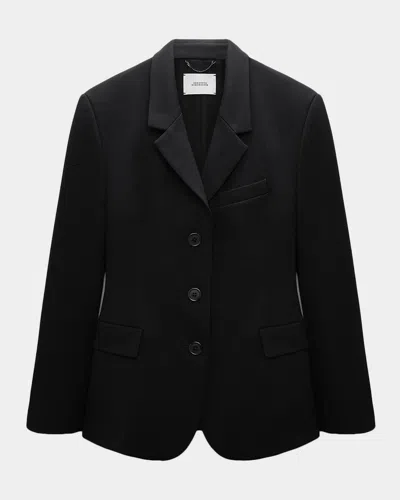 Dorothee Schumacher Emotional Essence Single-breasted Jacket In 999 - Blac