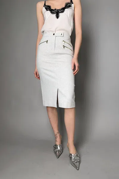 Dorothee Schumacher Emotional Essence Skirt In Light Grey In White